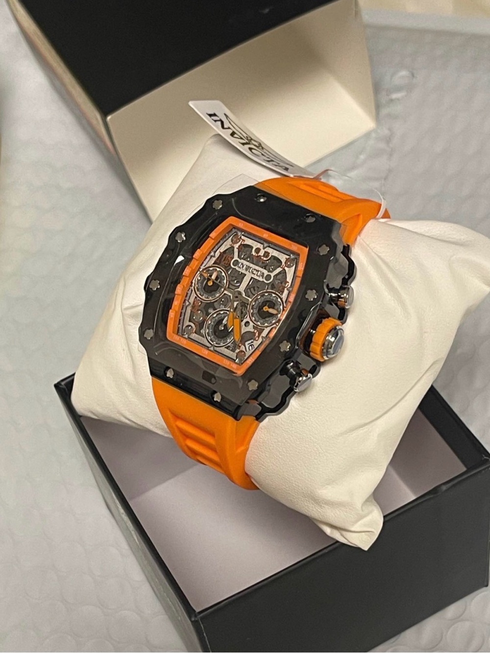 Invicta Racing Valxor Unisex Watch - 40mm, Orange & Black (69772) new - Picture 8 of 10